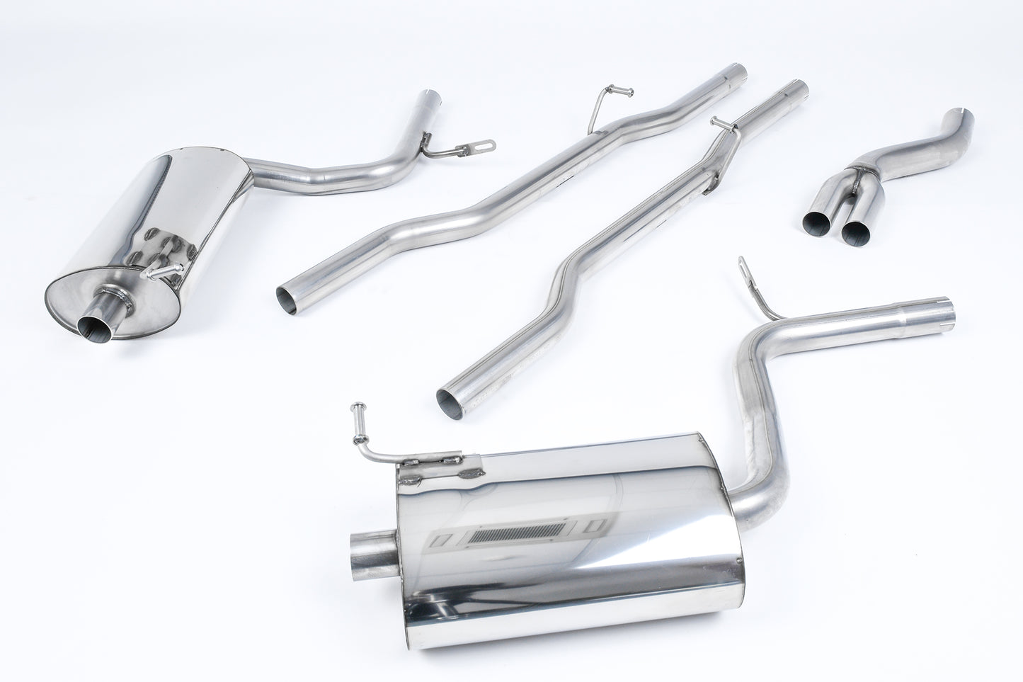 Milltek Non-Res Cat Back Exhaust for Audi A4 2.0 TFSI B7 Quattro Auto (05-08)