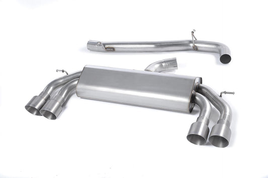 Milltek Non-Res Cat Back Race Exhaust Titanium for Audi S3 8V 3 Door (13-18)