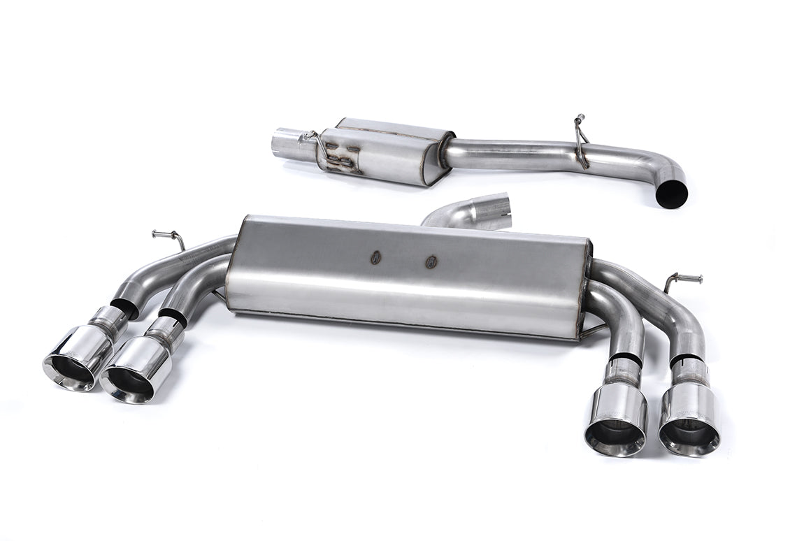 Milltek Resonated Cat Back Race Exhaust Round for Audi S3 8V 3 Door (13-18)