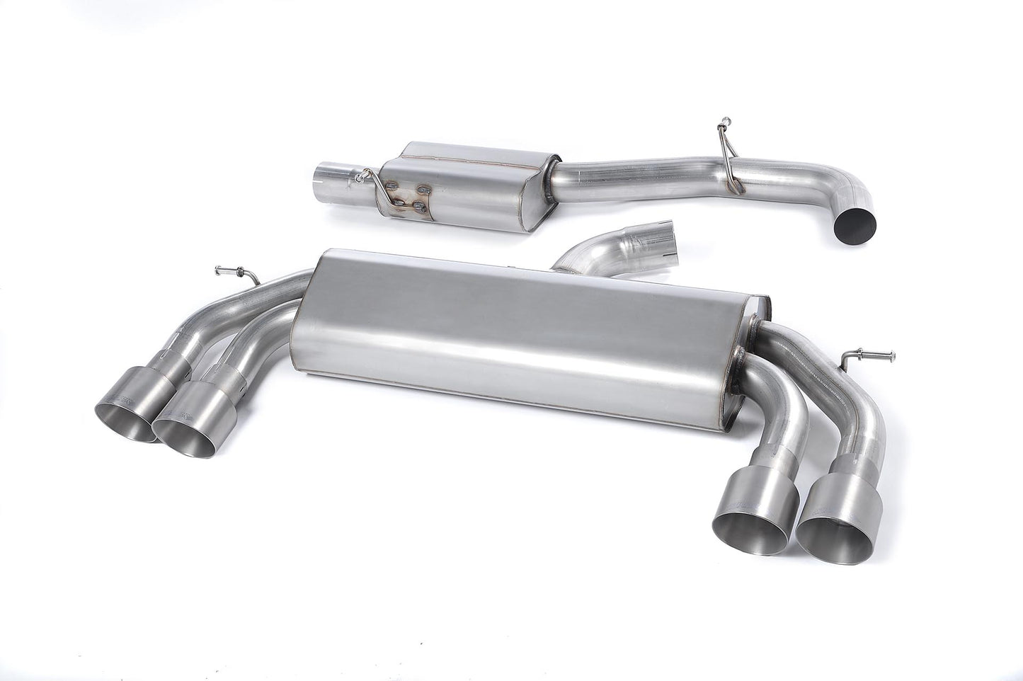 Milltek Resonated Cat Back Race Exhaust Titanium for Audi S3 8V 3 Door (13-18)