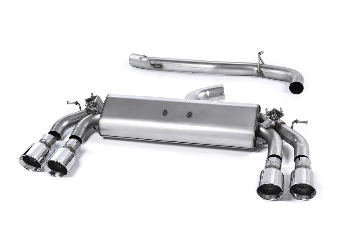 Milltek Non-Res Cat Back Race Exhaust Polished Tips for Audi S3 8V Sportback