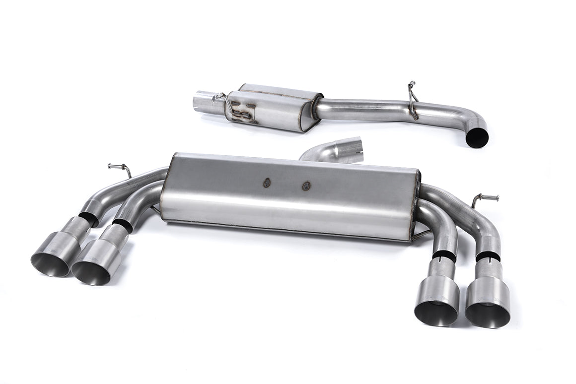 Milltek Resonated Cat Back Race Exhaust Titanium Round for Audi S3 8V Sportback