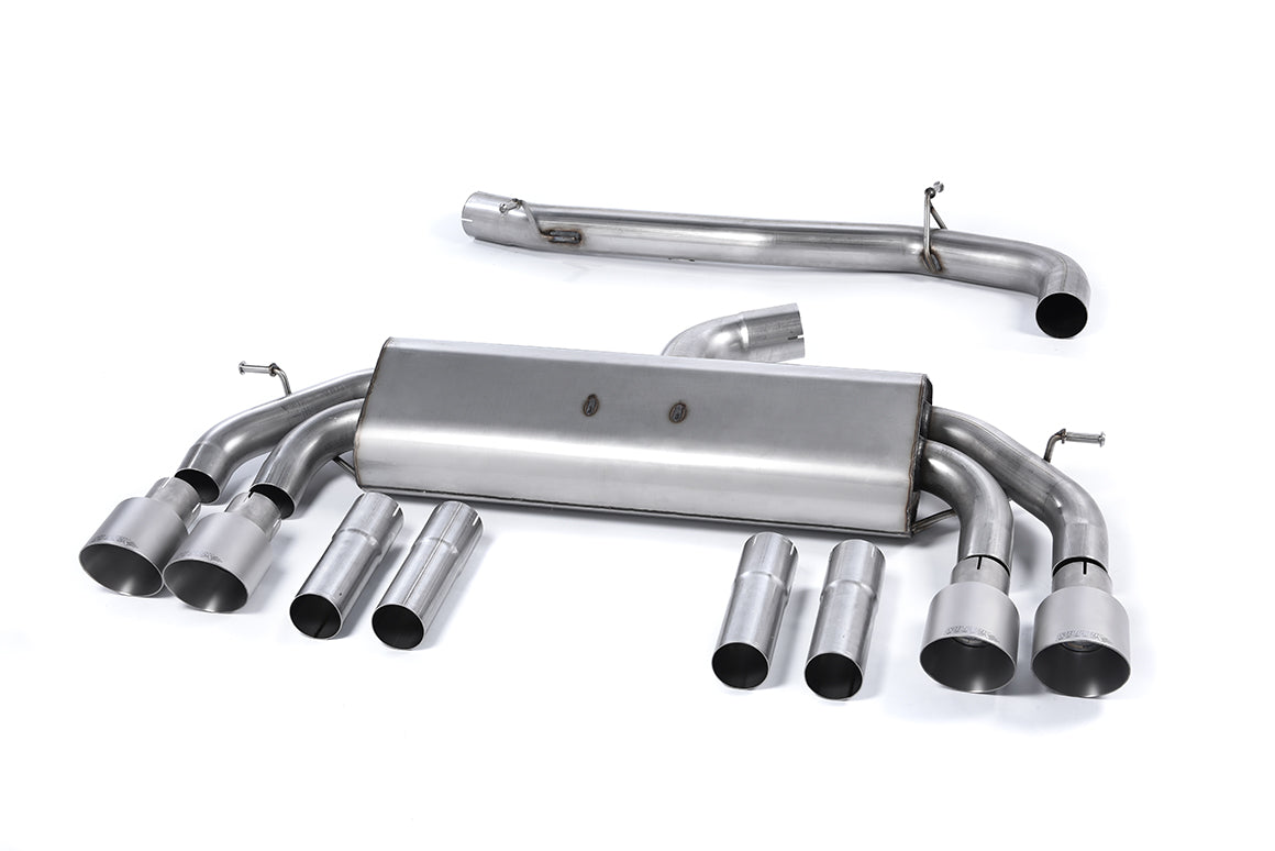 Milltek Non-Res Cat Back Race Exhaust Titanium for Audi S3 8V Saloon/Cab (13-18)