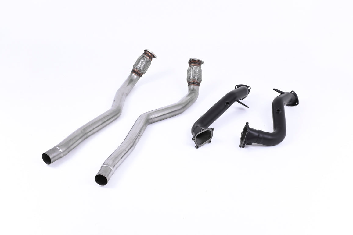 Milltek Large Bore Exhaust Downpipes & Cat Bypass Pipes for Audi RS7 C7 (13-18)