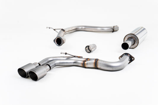 Milltek Resonated Cat Back Exhaust Titanium for Audi A3 2.0 TDI 8V 2WD (13-22)