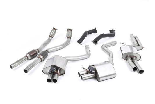 Milltek Resonated Full Exhaust System & 100 Cell Cats for Audi RS6 C7 (13-18)