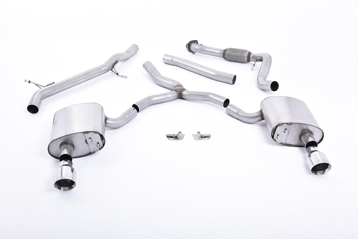 Milltek Non-Res Cat Back Exhaust for Audi A4 B9 2.0 TFSI Quattro (16-22)