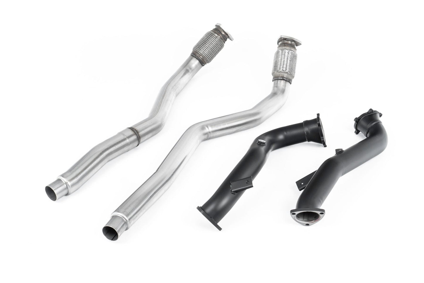 Milltek Large Bore Exhaust Downpipes & Cat Bypass Pipes for Audi RS6 C7 OE 13-18