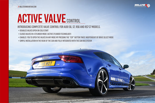 Milltek Active Valve Control for Audi S5 Sportback B9 Without Sport Diff