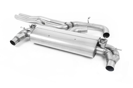 Milltek Non-Res Cat Back Exhaust Burnt Titanium Oval for Audi TT RS 8S