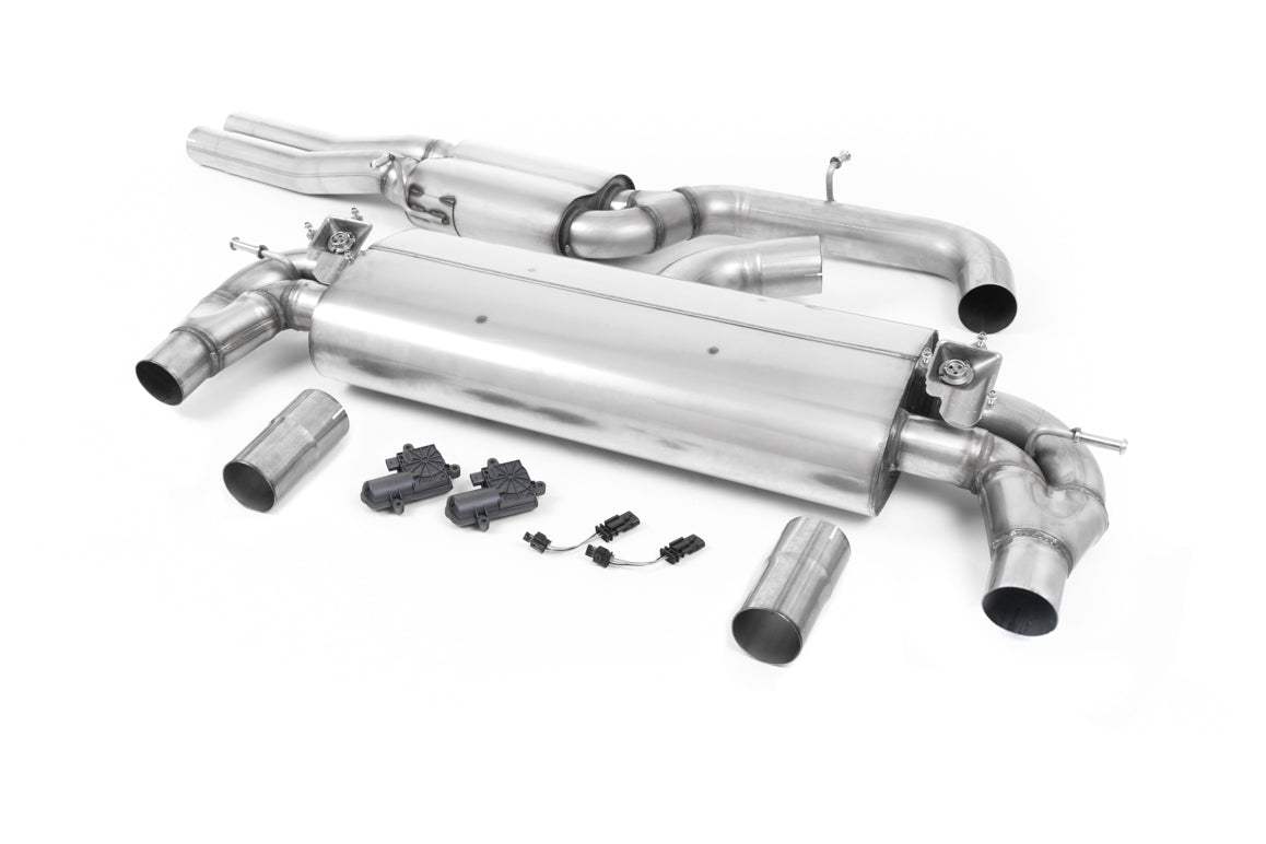 Milltek Resonated Cat Back 3" Exhaust Black for Audi RS3 8V Saloon