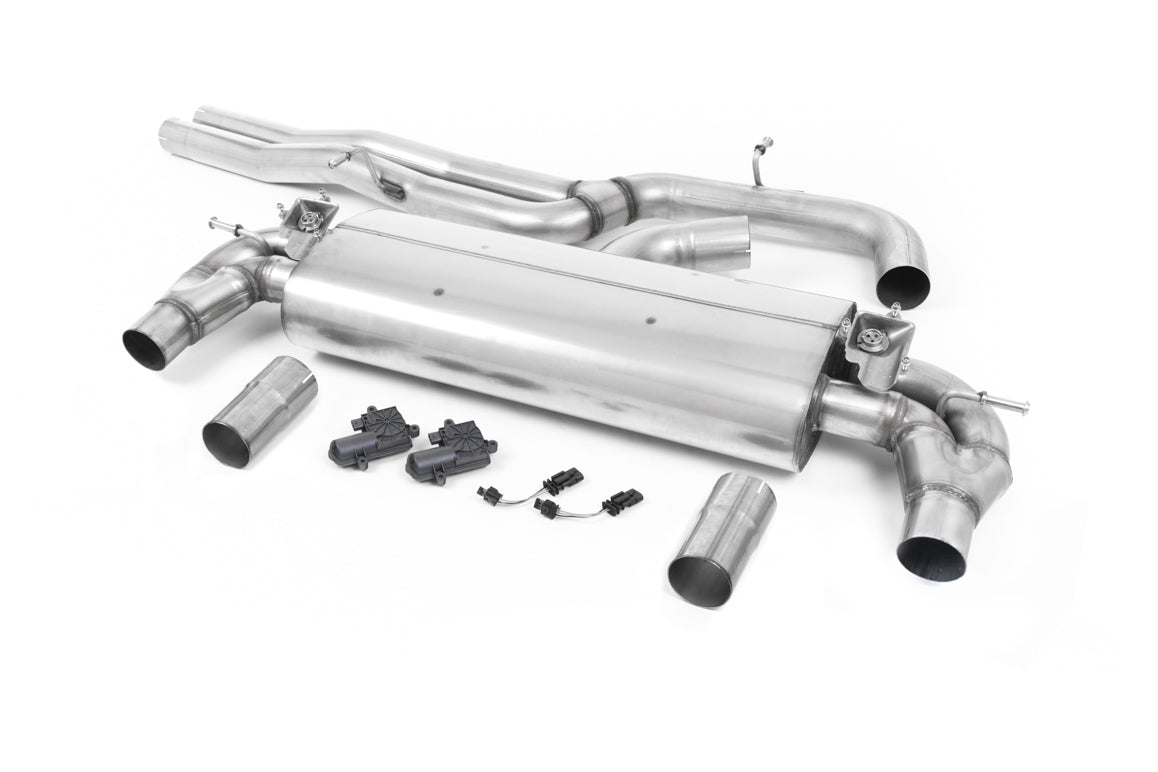 Milltek Non-Res Cat Back 3" Exhaust Black for Audi RS3 8V Saloon