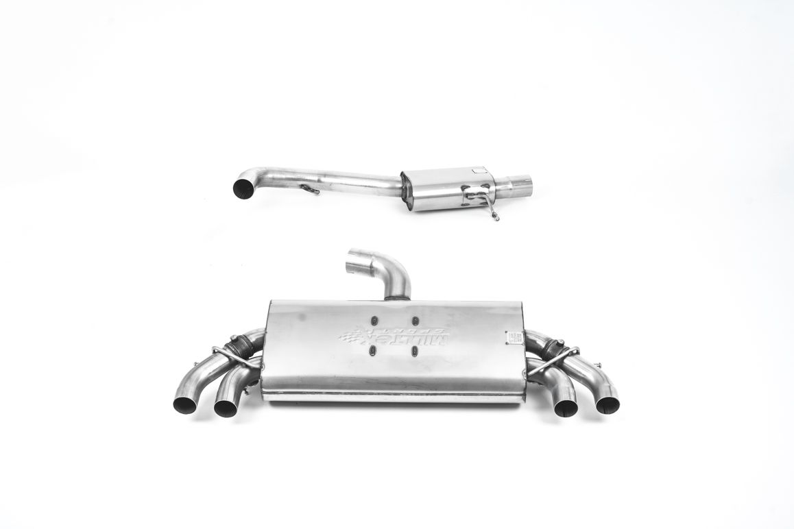 Milltek Resonated Cat Back Exhaust Polished Tips for Audi S3 8V (19-20)