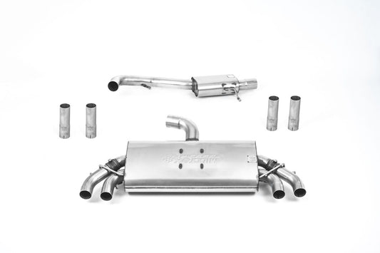 Milltek Resonated Cat Back Exhaust Round Polished for Audi S3 Saloon/Cab 19-20