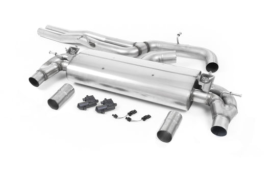 Milltek Non-Res Cat Back 3" Exhaust Burnt Titanium for Audi RS3 Saloon (17-21)