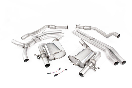 Milltek Non-Res Cat Back Exhaust Titanium Tips for Audi RS4 B9 Non-OPF (18-22)