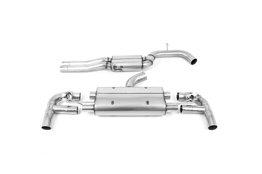 Milltek Resonated Cat Back 3.15" Exhaust Black for Audi RS3 8V Sportback (17-21)