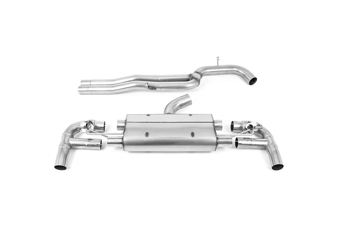 Milltek Non-Res Cat Back 3.15" Exhaust Burnt for Audi RS3 8V Sportback (17-21)