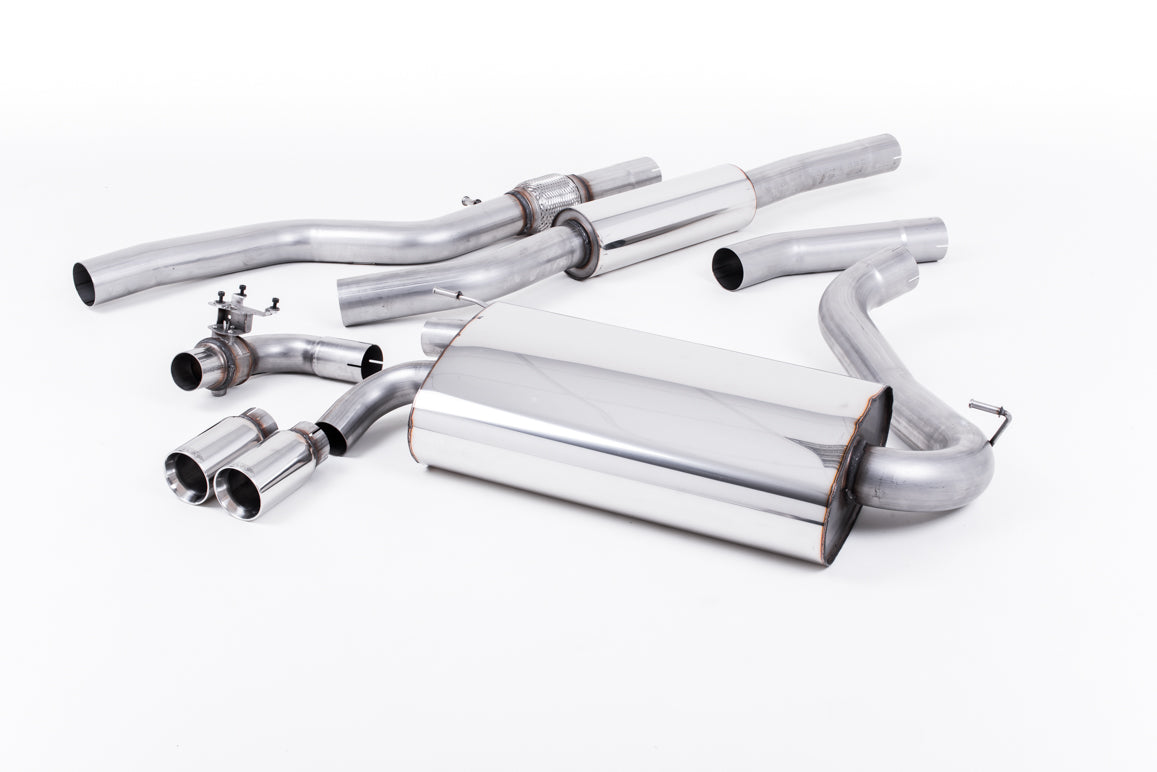 Milltek Resonated Cat Back Exhaust Polished Tips for BMW 428i F32 Auto (14-22)