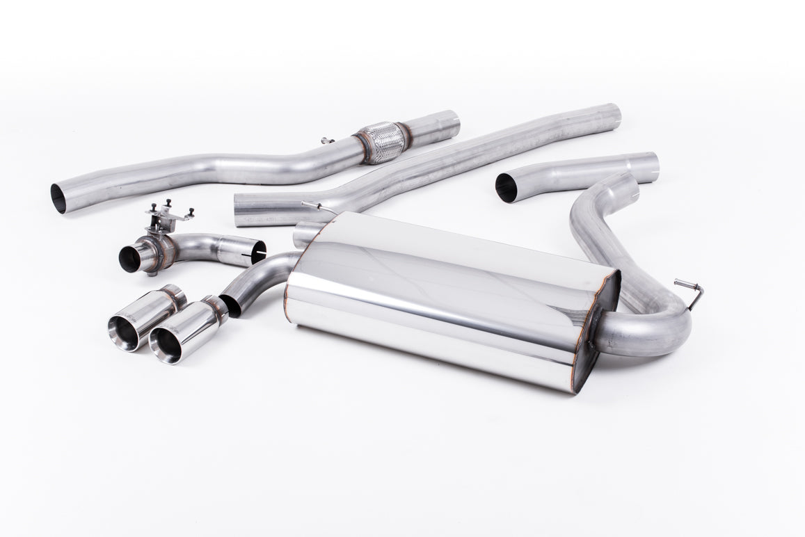 Milltek Non-Res Cat Back Exhaust Polished Tips for BMW 428i F32 Auto (14-22)