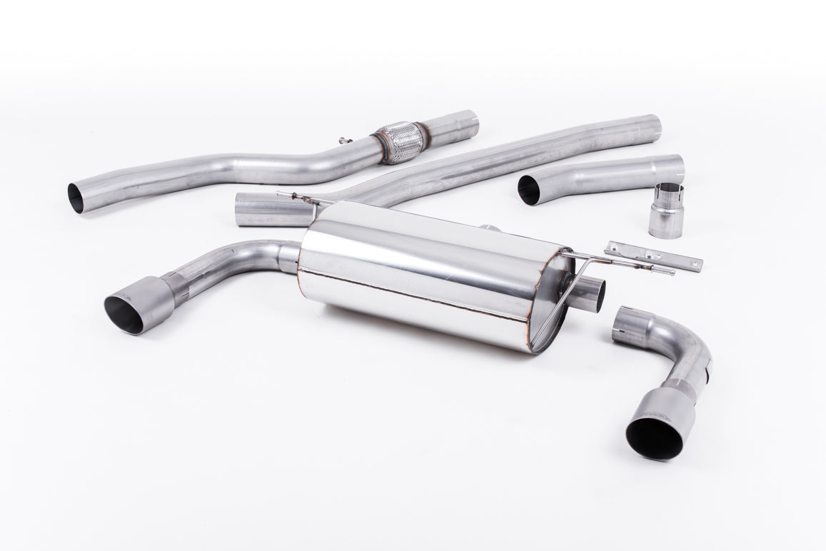 Milltek Non-Res Cat Back Exhaust Titanium for BMW 428i F32 Manual (435i Valance)