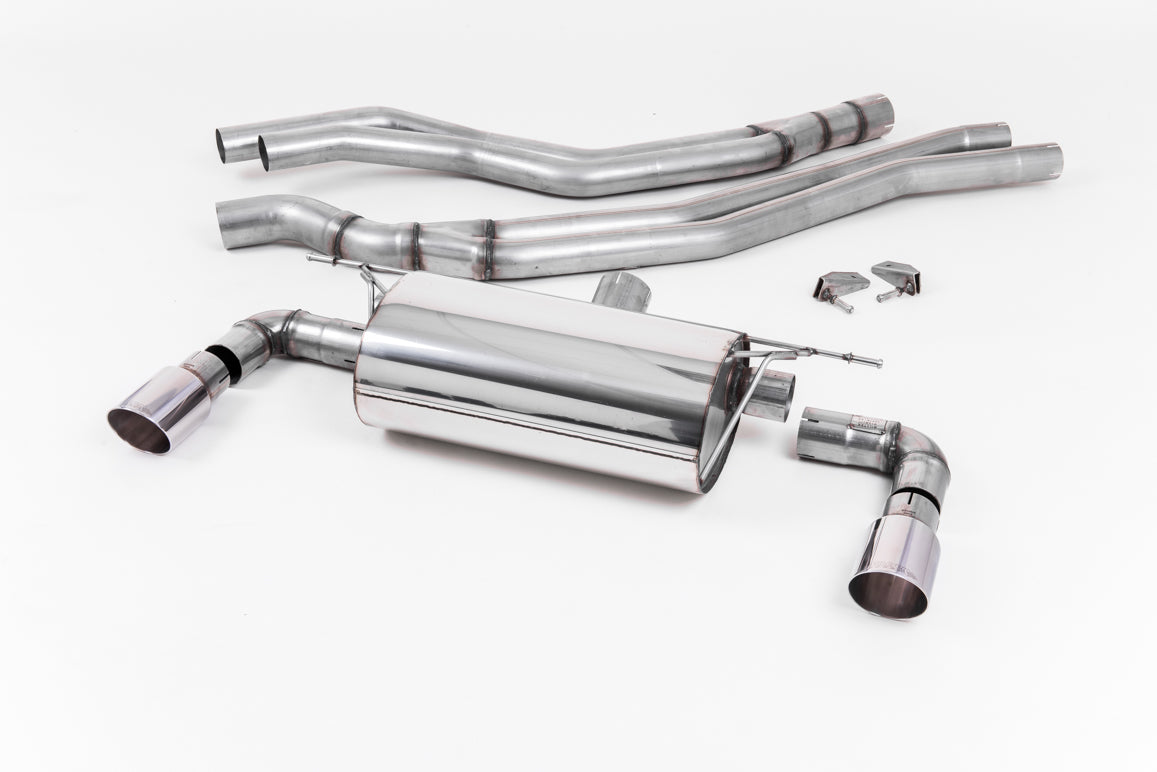 Milltek Resonated Cat Back Exhaust Polished for BMW M140i F20/F21 LCI (15-18)