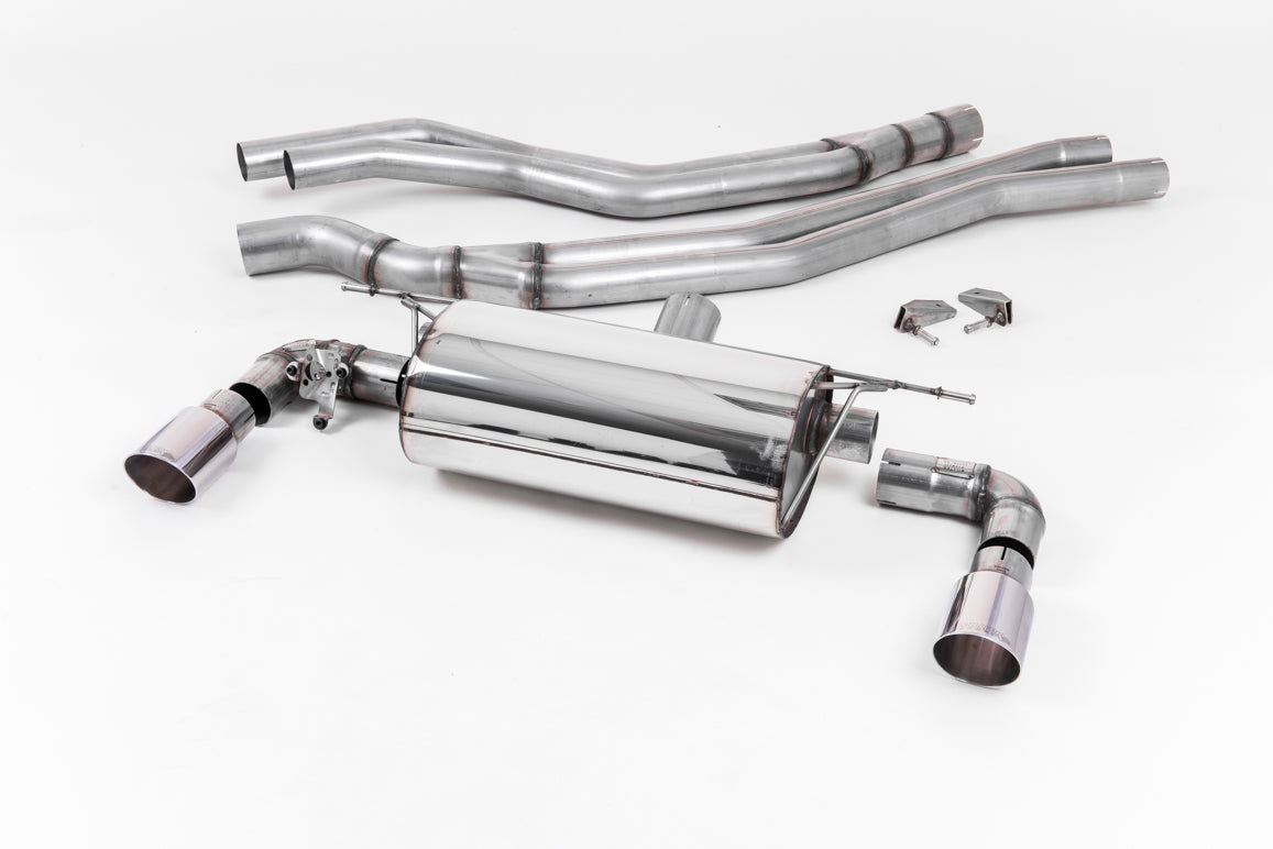 Milltek Non-Res Cat Back Exhaust Polished for BMW M140i F20/F21 LCI (15-18)