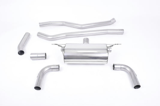 Milltek Non-Res Cat Back Exhaust Polished for BMW 320iL M Sport F30 LWB (15-19)