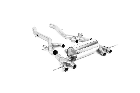 Milltek Cat Back Race Exhaust Polished Tips for BMW M3 Competition & CS (19-22)