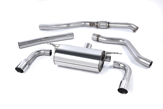 Milltek Resonated Cat Back Exhaust Polished Tips for BMW M235i F22 2WD (14-15)