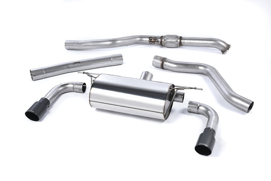 Milltek Resonated Cat Back Exhaust Black Tips for BMW M235i F22 2WD (14-15)