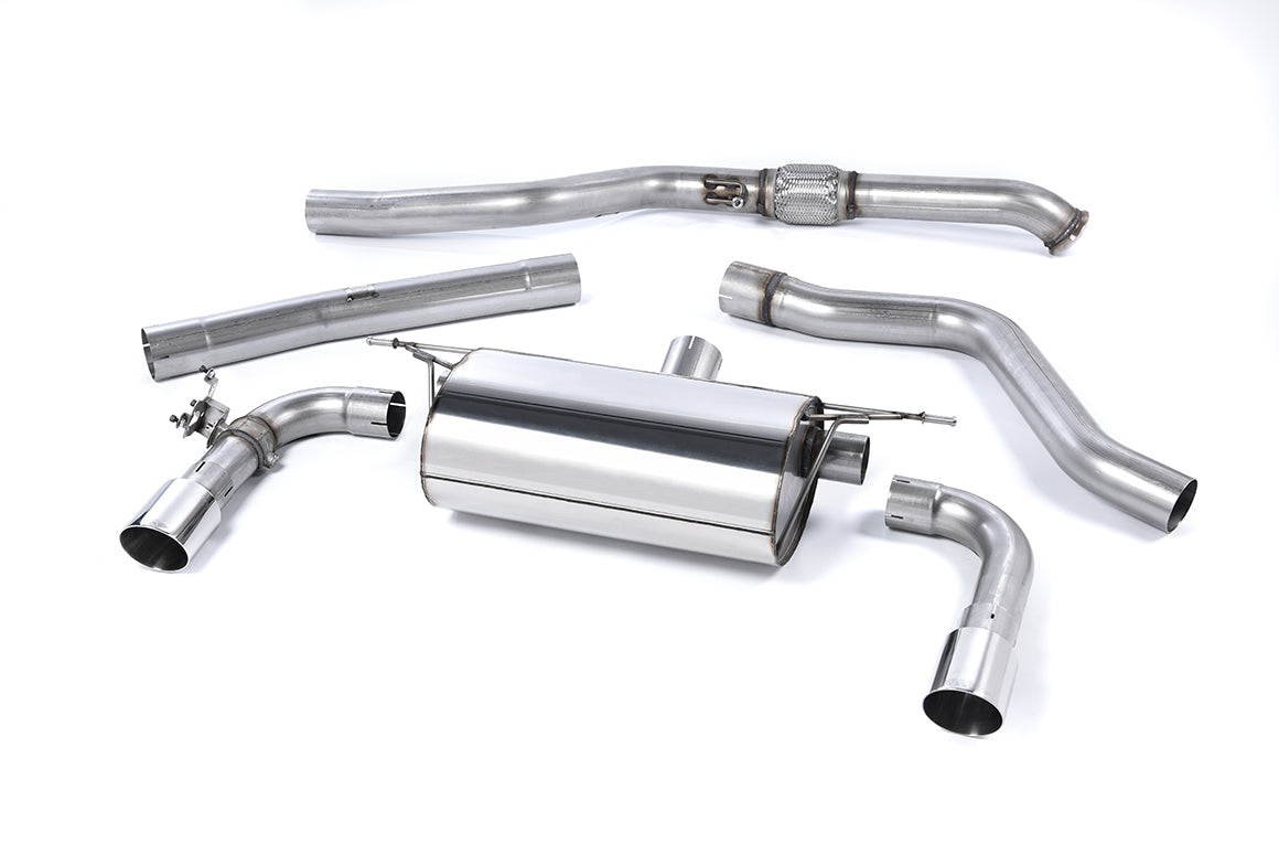 Milltek Cat Back Race Exhaust Polished Tips for BMW M235i F22 2WD (14-15)