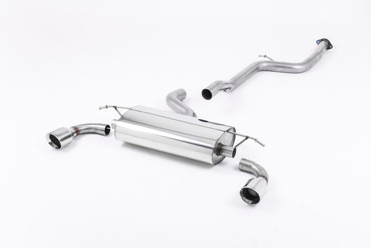 Milltek Resonated Cat Back Exhaust Polished Tips for Ford Focus Mk3 ST (12-18)