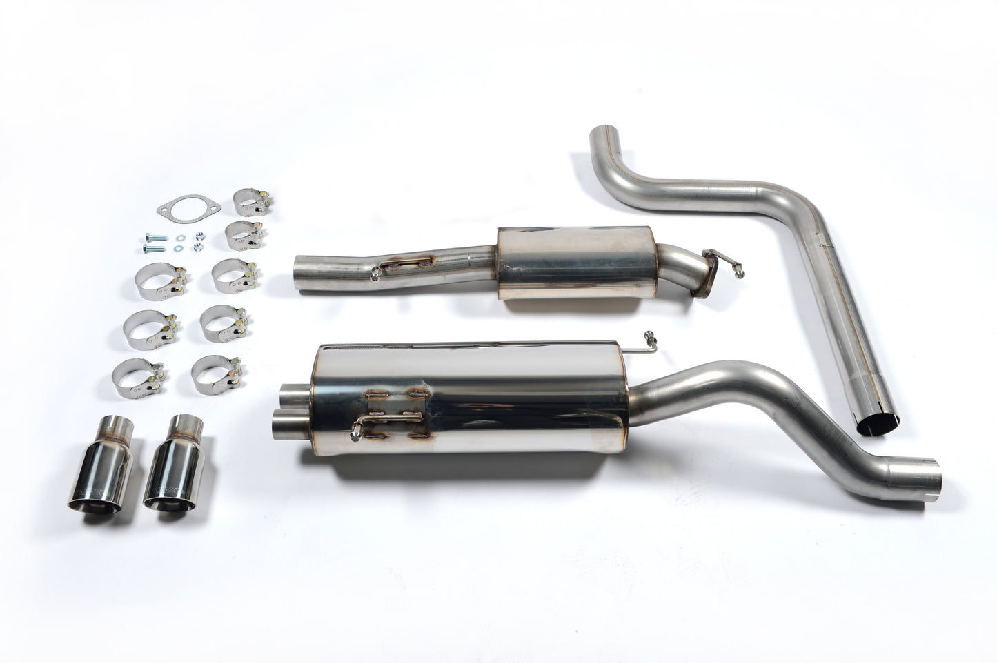 Milltek Resonated Cat Back Exhaust Polished for Ford Fiesta ST Mk7/Mk7.5 (13-17)