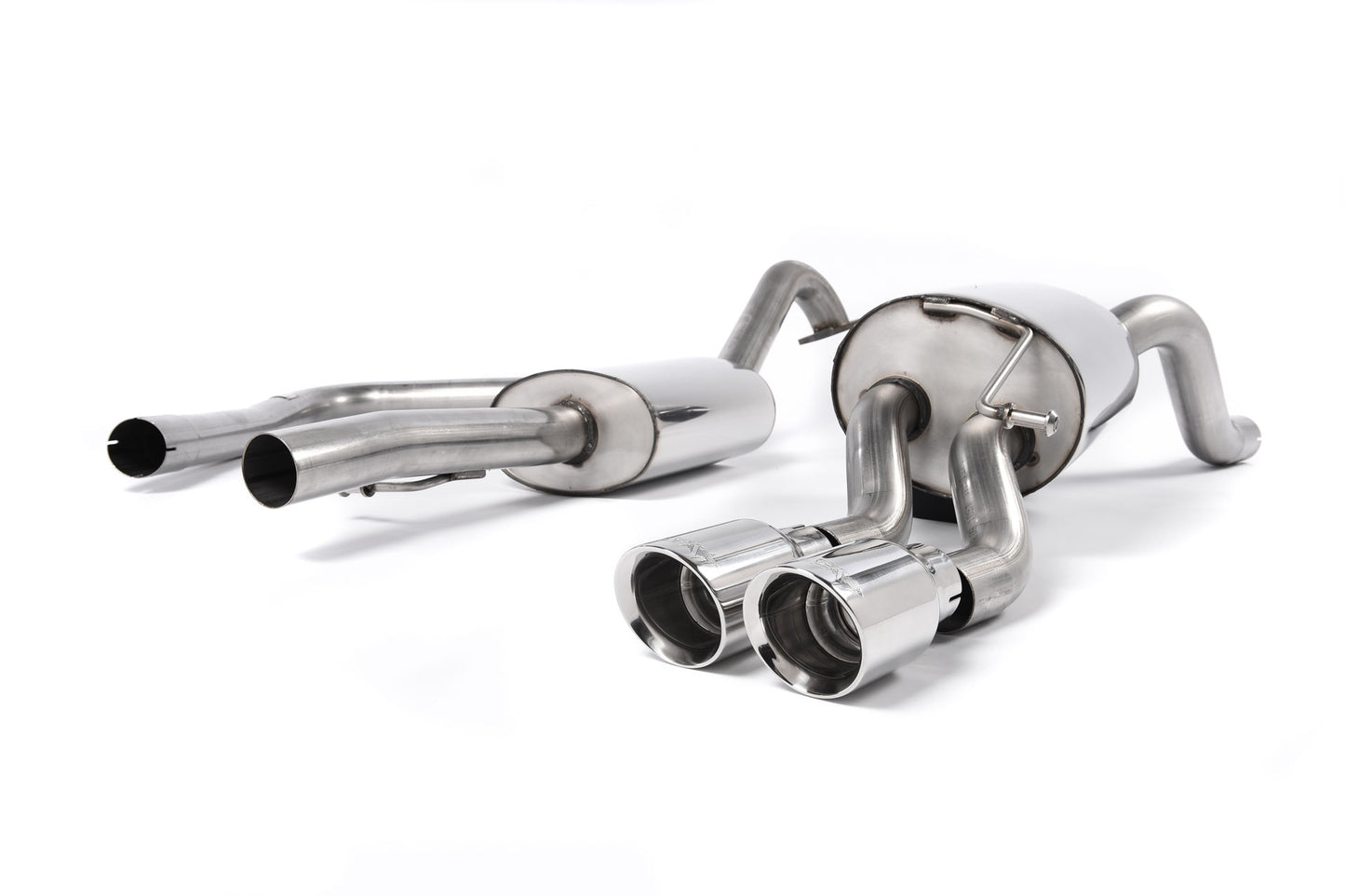 Milltek Resonated Cat Back Exhaust Polished for Ford Fiesta Mk7/Mk7.5 1.0T 13-17