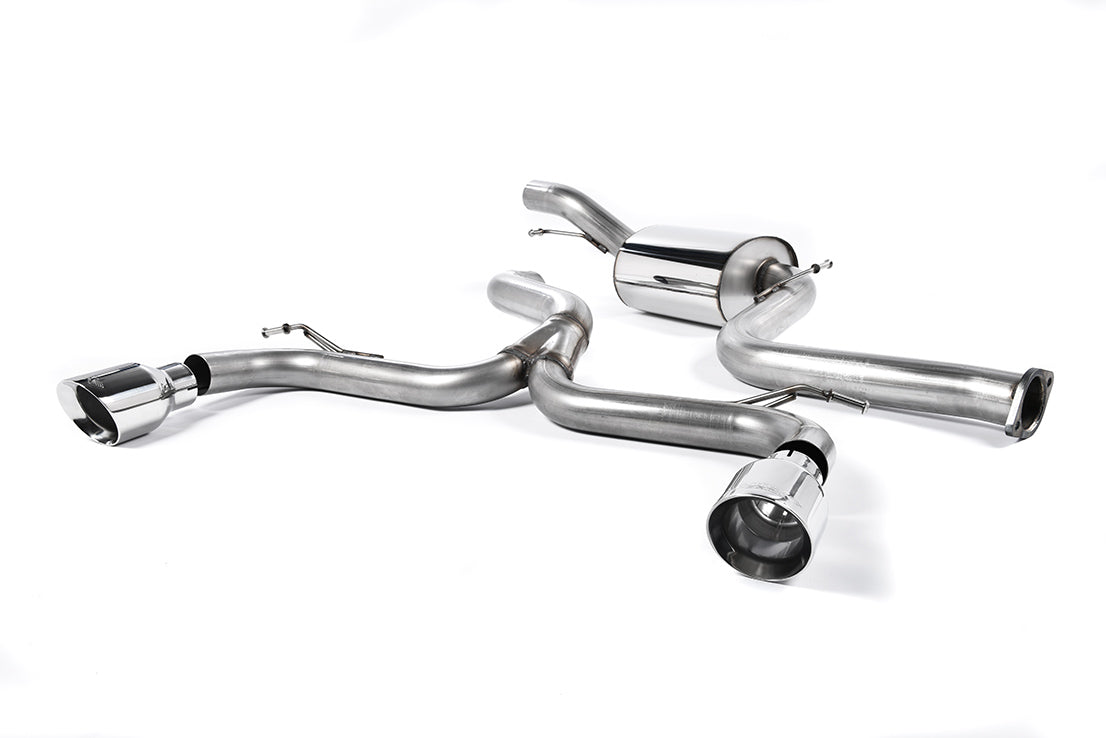 Milltek Cat Back Exhaust Polished Tips for Ford Focus Mk2 ST 225 (05-10)