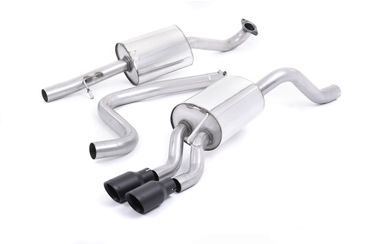 Milltek Resonated Cat Back Exhaust Black for Ford Fiesta Mk7/Mk7.5 1.0T (13-17)