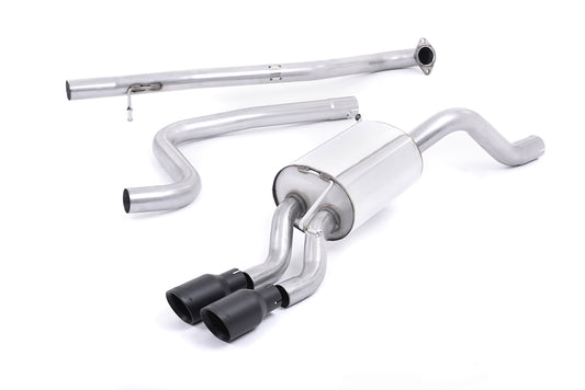 Milltek Non-Res Cat Back Exhaust Black for Ford Fiesta Mk7/Mk7.5 1.0T (13-17)