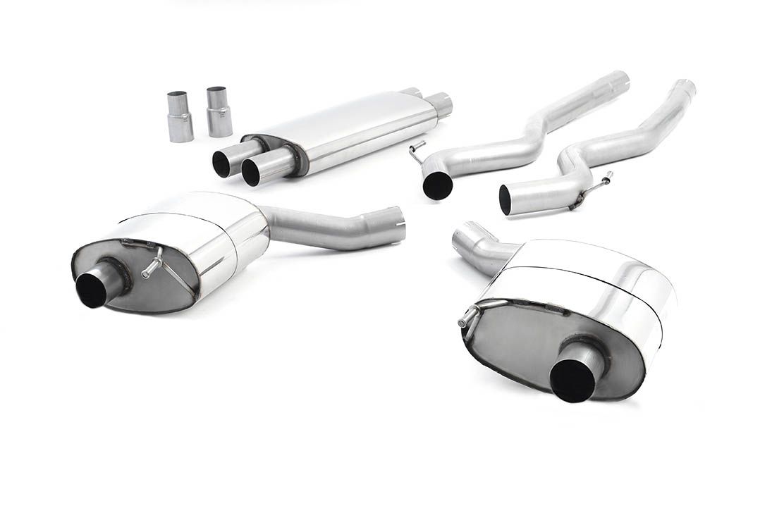 Milltek Resonated Cat Back Dual Exhaust Titanium for Ford Mustang V8 (15-18)