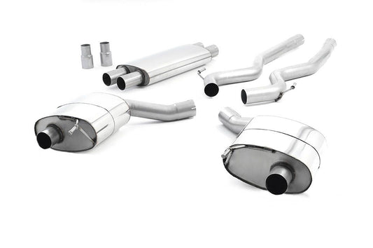 Milltek Resonated Cat Back Dual Exhaust Burnt Titanium for Ford Mustang V8 15-18