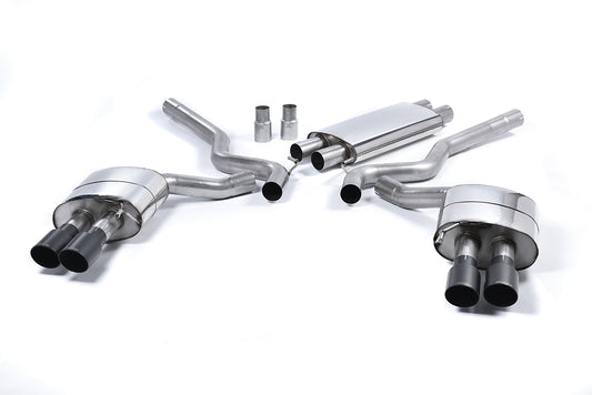 Milltek Resonated Cat Back Exhaust Black Tips for Ford Mustang V8 (15-18)