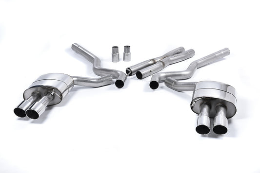 Milltek Non-Res Cat Back Exhaust Polished Tips for Ford Mustang V8 (15-18)