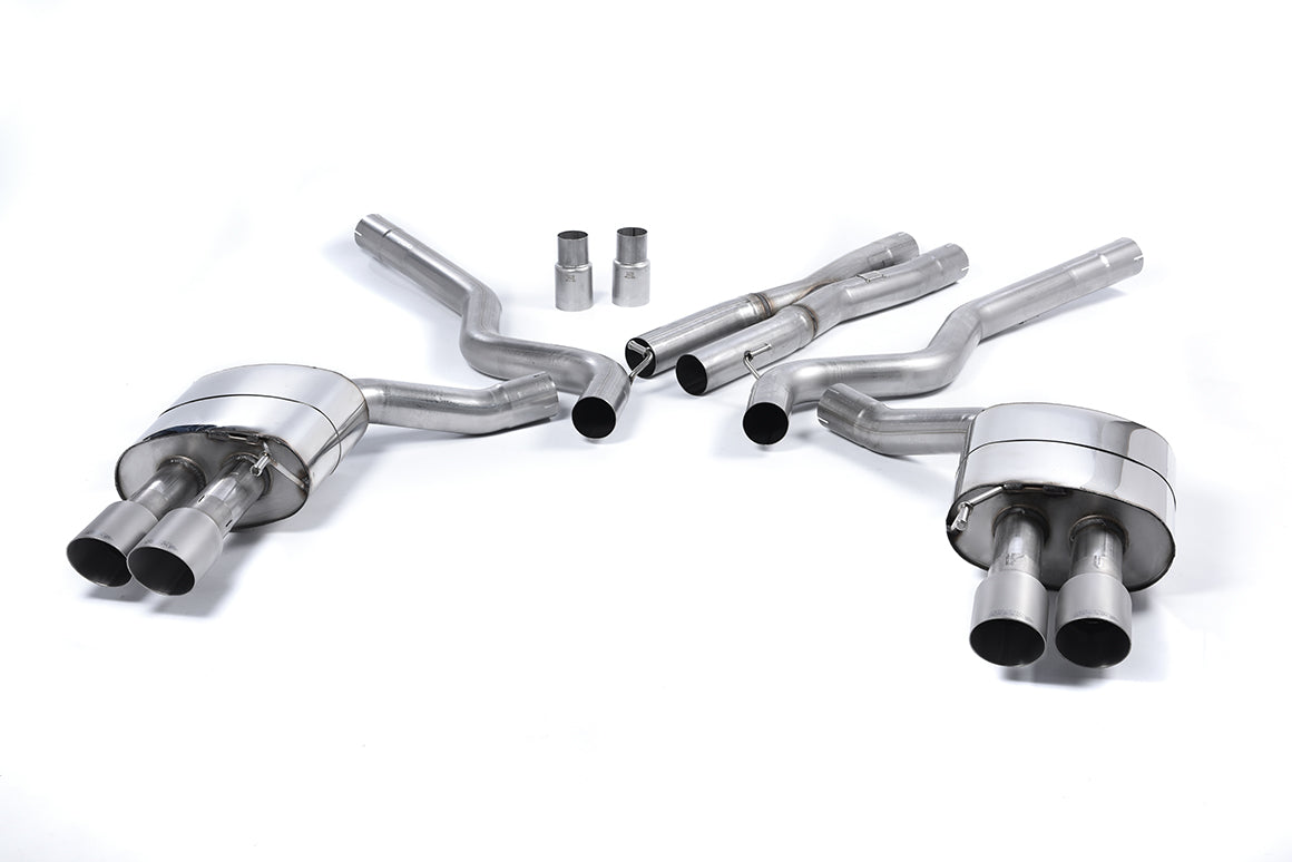 Milltek Non-Res Cat Back Exhaust Titanium Tips for Ford Mustang V8 (15-18)