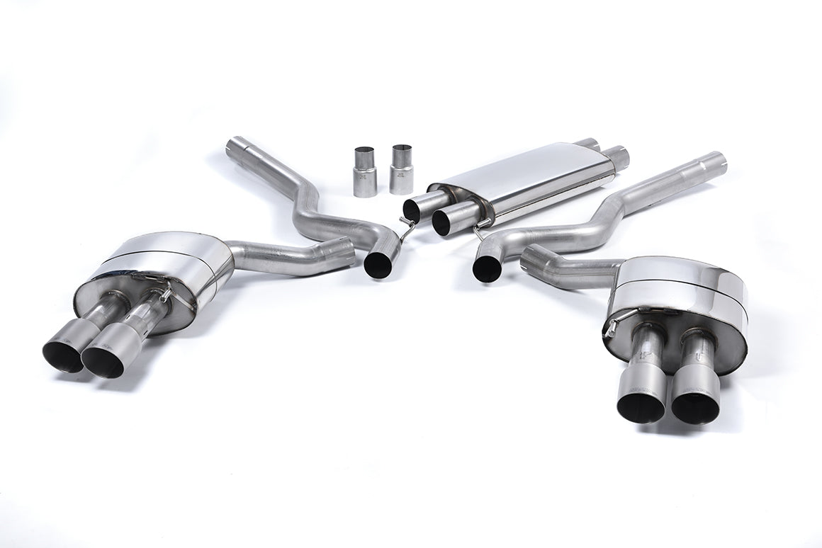 Milltek Resonated Cat Back Exhaust Titanium Tips for Ford Mustang V8 (15-18)