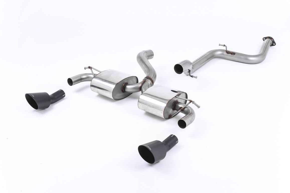 Milltek Non-Res Cat Back Exhaust Burnt Titanium for Ford Focus Mk2 RS (09-10)