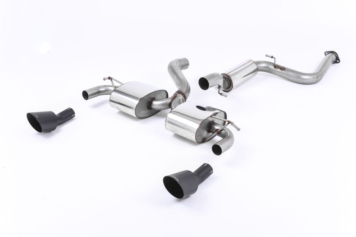 Milltek Resonated Cat Back Exhaust Burnt Titanium for Ford Focus Mk2 RS (09-10)