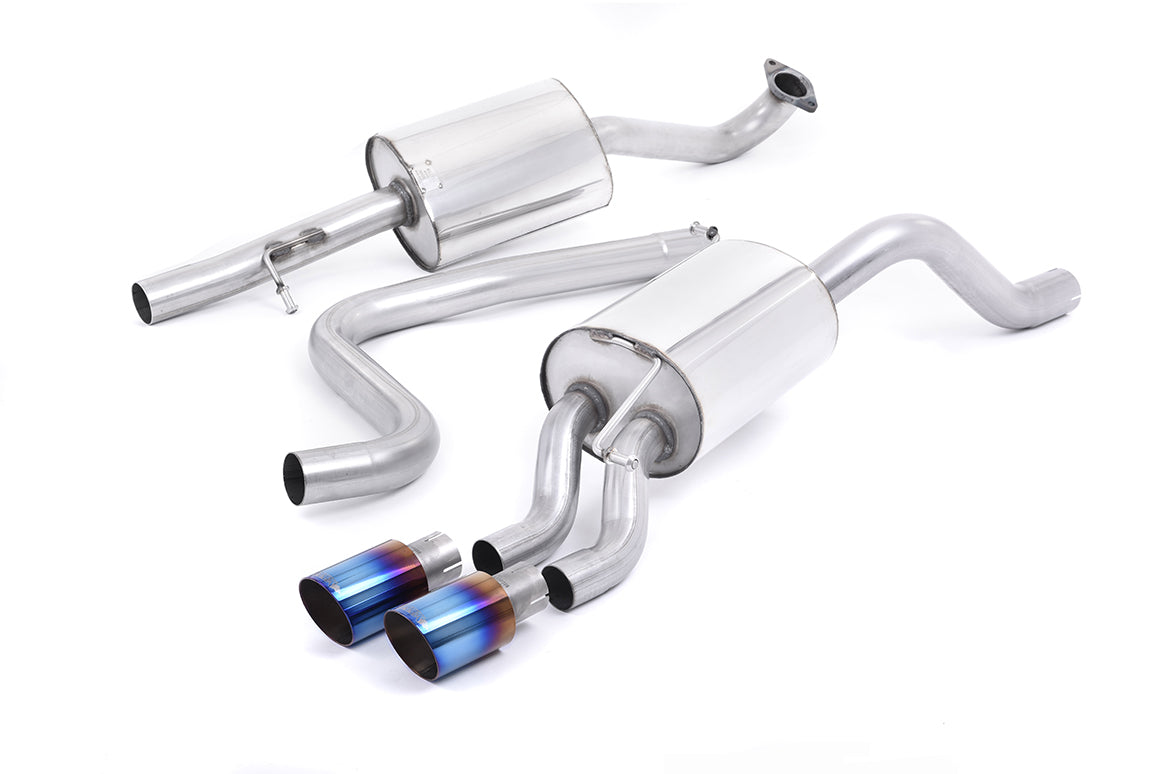 Milltek Resonated Cat Back Exhaust Burnt Titanium for Ford Fiesta Mk7/Mk7.5 1.0T