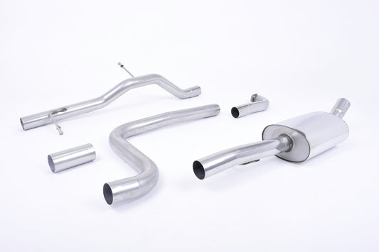 Milltek Non-Res Cat Back Exhaust Polished Tips for Ford Fiesta Mk8 1.0T (17-19)