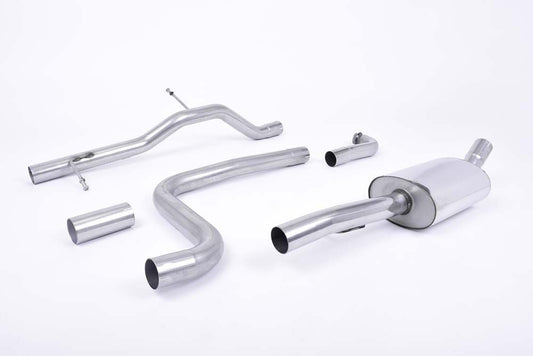 Milltek Non-Res Cat Back Exhaust Carbon Tips for Ford Fiesta Mk8 1.0T (17-19)