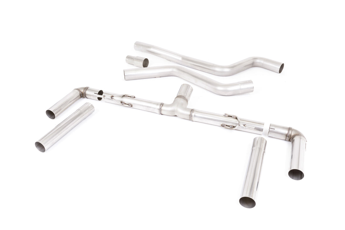 Milltek OPF Back Race Exhaust for Titanium Tips Ford Focus Mk4 ST Estate (19-22)